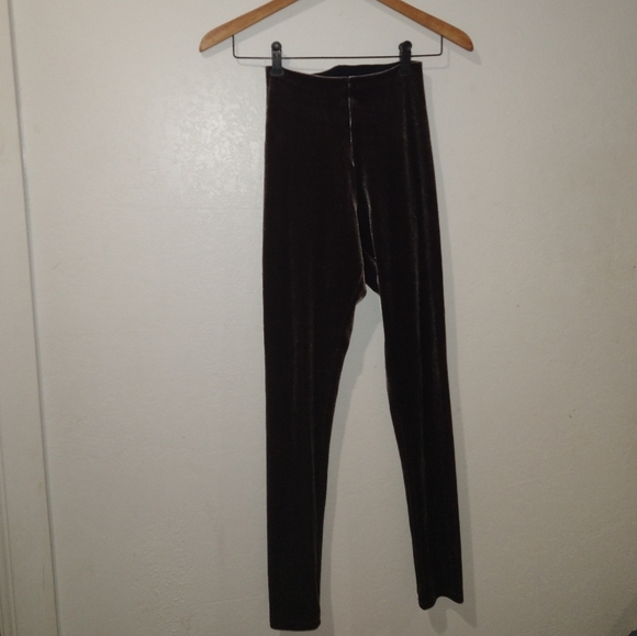 COMMANDO Brown Velvet High Rise Leggings - Picture 3 of 9
